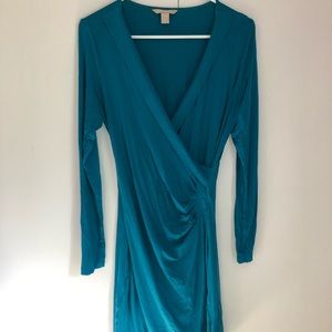 Banana Republic Faux-Wrap Dress (M)